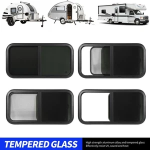 Ι For 33‑38mm Wall Thickness Sliding Rounded Window Black Aluminum Alloy Frame - Picture 1 of 12