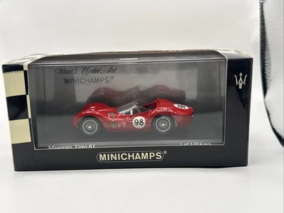 1/43 Minichamps 1960 Maserati Tipo 61 Times Mirror GP Riverside 400601298 * - Image 1 of 4