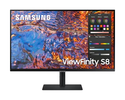 Samsung 32" ViewFinity S80PB, UHD, USB-C, Anti-Glare Monitor LS32B800PXUXXU S8 - Image 1 of 4
