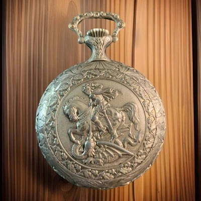 Caravelle St. George Dragon Hunter Pocket Watch Not Working D2 - Image 1 of 4