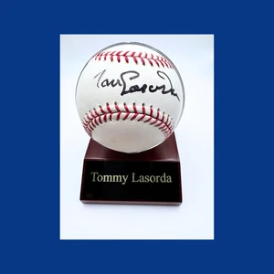 Béisbol firmado por Tommy Lasorda certificado por Beckett OMLB Los Angeles Dodger - Imagen 1 de 3