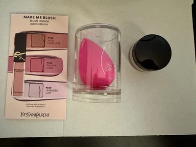 Batidora de belleza (tamaño de viaje) muestras de rubor líquido YSL, muestra de Laura Mercier Foto 1 de 4