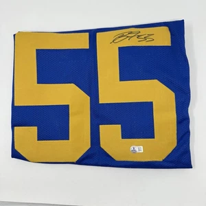 Braden Fiske Autographed Signed XL Custom Los Angeles Rams Jersey- BAS Witnessed - Picture 1 of 5