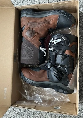 Alpinestars Belize Drystar Boots Brown Size Men’s 11 EU 45.5 Like New Worn Once - Imagem 1 de 4