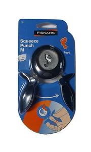 Pinzas de estampado originales Fiskars Squeeze troquelado de motivo orificio de motivo pie talla M - Imagen 1 de 1