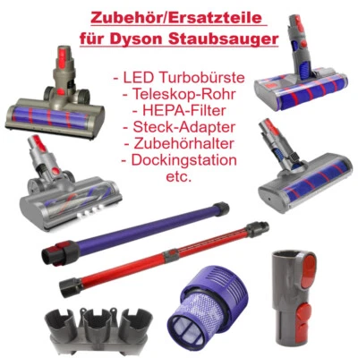 Ersatzteile Zubehör Set für Dyson Staubsauger / LED-Turbobürste Düse Saugrohr - Bild 1 von 4