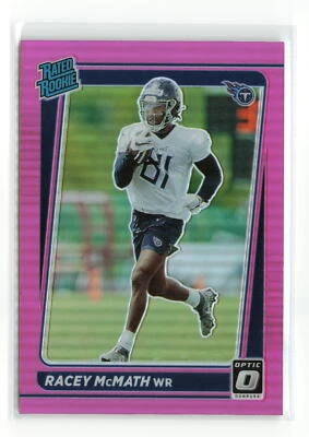 RACEY McMATH #p-316 RC 2021 PANINI DONRUSS TITANS PINK ROOKIE - Image 1 of 2