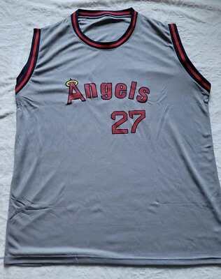 MLB Anaheim Angeles Mike Trout #27 Stadium Giveaway Jersey 7-29-22 - Image 1 of 4