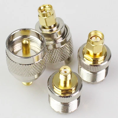 4pcs PL259 SO239 Connector Kits UHF SMA Male Female Adapter Antenna Converter - Image 1 of 4