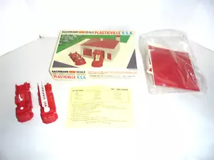 Plasticville EE. UU. - Estación de Bomberos 1921 - Con Camiones Sin usar, en caja de colección para calibre S y O - Imagen 1 de 3