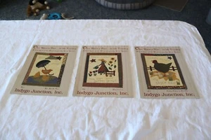 INDYGO JUNCTION FOLK QUILT SEWING ONCE UPON TIME COUNTRY RAIN CONTRARY BLACK HEN - Picture 1 of 8