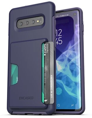 For Galaxy S10,S10+,S10e Wallet Case Shockproof Slim Credit Card Plus ID Holder - Image 1 of 2