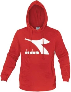 Hoodie Big Logo 177089 45026 Molten Lava Red Diadora Sweatshirt - Picture 1 of 1