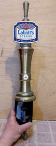 Labatts Strong Lager BEER PUMP Bar Home Pub MAN CAVE PARTIES RESTAURANT CATERING - Foto 1 di 19