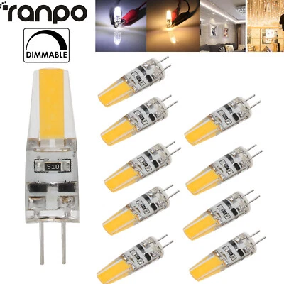 1Pcs 10Pcs  G4 6W Dimmable COB LED Light Bulbs Bi-Pin Replace 45W Halogen Lamps - Image 1 of 4