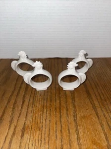 Hahn Henne Huhn 4er Set Serviettenringe Bone China - Bild 1 von 3