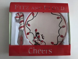 Fitz & Floyd Cheers Snack Plate & Spreader - Picture 1 of 3