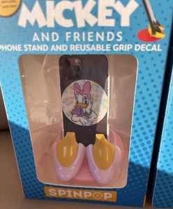 NEW SpinPop Mickey and Friends Daisy Duck Phone Stand and Reusable Grip Decal. - Picture 1 of 4
