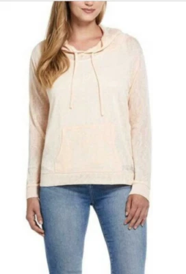 Всепогодный винтажный женский пуловер толстовка с капюшоном (ПЕРСИКОВЫЙ, МАЛЕНЬКИЙ) новый с Ярлыками - Изображение 1 из 4