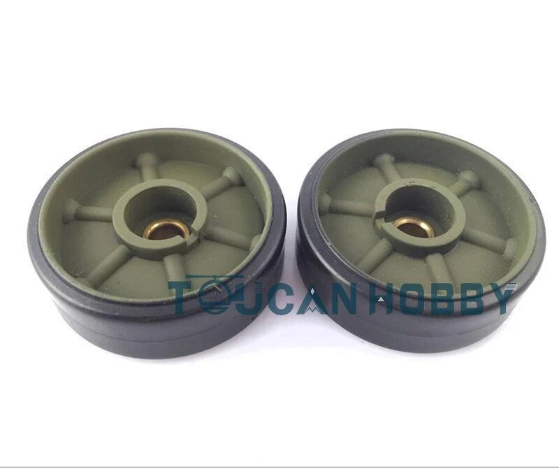 HengLong 3898 Plastic Part Idlers Wheels for 1/16 USA Sherman M4A3 RC Tank Model - Image 1 of 1