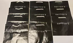 Dayton's Authentic 11 Piece Gift Bag Set Black with White Handles 1992 NOS - Picture 1 of 5