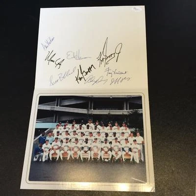 1990 Ken Griffey Jr. Rookie Era Seattle Mariners Team Signed Portrait JSA COA - Image 1 of 4