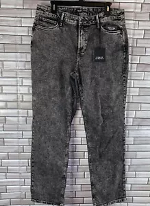 NWt Simply Vera Wang Straight Mid Rise Relaxed Denim Size 14 Long - Picture 1 of 7