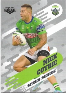 2022 Nrl Elite Speed Series Parallel (SSA02) Nick COTRIC Raiders 015/157 - Imagen 1 de 1