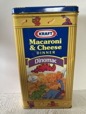 Kraft Macaroni and Cheese Tin Dinomac Cheesasaurus Rex Dinosaurs