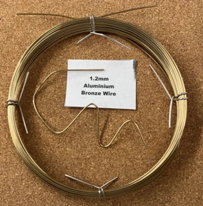 1.2mm x 10m 18SWG Aluminium Bronze Craft Wire TIG Brazing Hi Tensile 90CuAl C13 - Picture 1 of 1