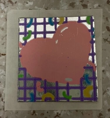 Pegatina Vintage Años 80 Retro Plateada Rosa Brillante Corazón Love Opens!!!! VHTF Foto 1 de 3