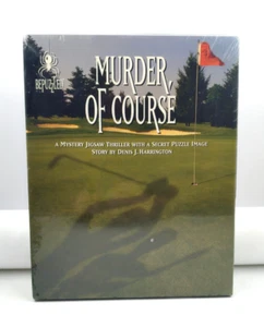 Murder Of Course - Bepuzzled 1994 Mystery Jigsaw Puzzle Thriller - NEW Sealed  - Picture 1 of 4