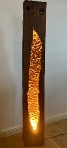 Balkenlampe, Stehlampe, Altholzlampe, Rustikal, Massivholz - Bild 1 von 19