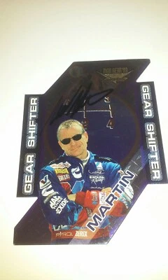 Mark Martin Autograph Insert 1999 High Gear Wheels Gear Shifter Card Nascar Mint - Image 1 of 3