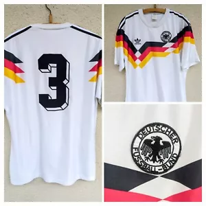 Original Adidas DFB Deutschland Trikot WM 1990 Größe L Brehme - Bild 1 von 9