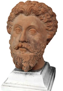 Marco Aurelio testa in terracotta - Marco Aurelio terracotta head 1918 - Imagen 1 de 1
