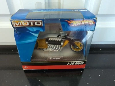 2004 Hot Wheels 1:18 Moto Frenzo Yellow Motorcycle G8252 47118  - Image 1 of 3