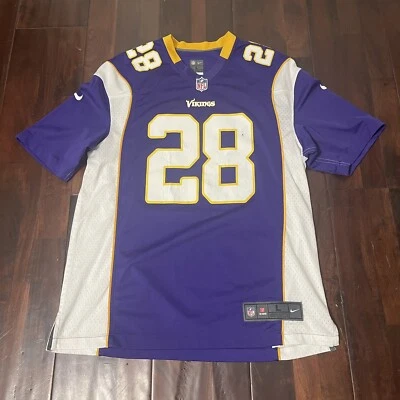 Camiseta Adrian Peterson #28 Minnesota Vikings Nike On Field púrpura grande NFL Foto 1 de 4