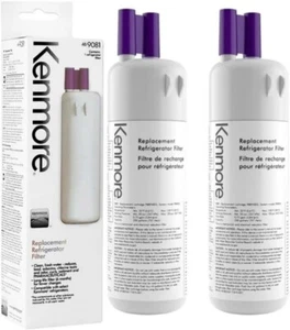 Kenmore Refrigerator Replacement 1, 9930, 9081 Water Filter, White (2 PACKS) - Picture 1 of 1