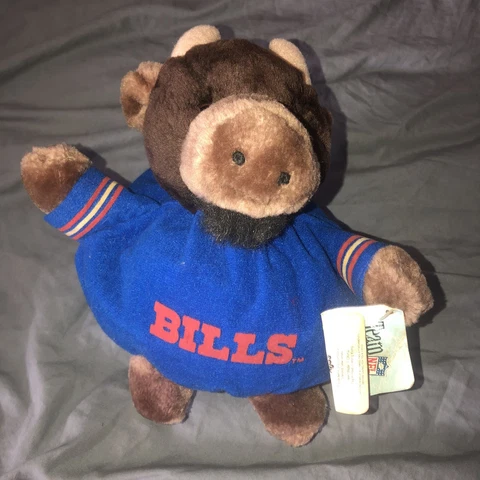 Vintage Team Nfl Bean Bag Buddies plush By Russ Buffalo Bills rare NOS Cover
