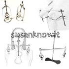 Adjustable Stainless Steel Breast Clip Clamps Strapon Torture Binding Restraint