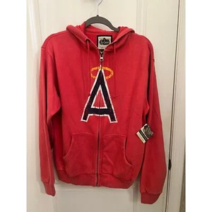 Red Jacket Unisex Los Angeles Angels of Anaheim Full Zip Hoodie M Baseball Game - Picture 1 of 12