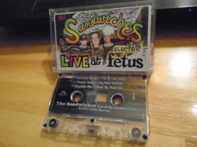 VERY RARE OOP The Sandwiches CASSETTE TAPE Live at Electric Fetus PRINCE COVER ! - Image 1 of 2