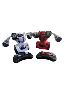 SHARPER IMAGE Remote Control Robot Multiplayer Combat Set, Red & White RC - Picture 1 of 5