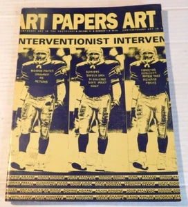 ART PAPERS: Contemporary Art INTERVENTIONIST issue w GROUP MATERIAL shopping bag - Picture 1 of 5