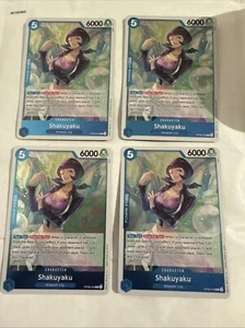 ONE PIECE CARD GAME- 0P08-046-SHAKUYAKU- X 4-OP08- NM/MT R PLAYSET - Picture 1 of 3