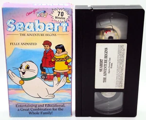 SEABERT THE ADVENTURE BEGINS VHS White Baby Seal Animated Greenland Poachers - Bild 1 von 4