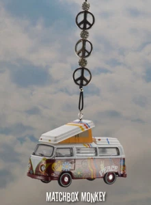 1973 Volkswagen Bus Westfalia Van Camper VW T1 T2 Mirror Hanger Westy Peace Love - Picture 1 of 12