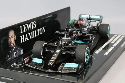 MINICHAMPS 410212044 1/43 Mercedes-Amg W12 Hamilton 1ST Brésilien Gp 2021 W / - Photo 1/4