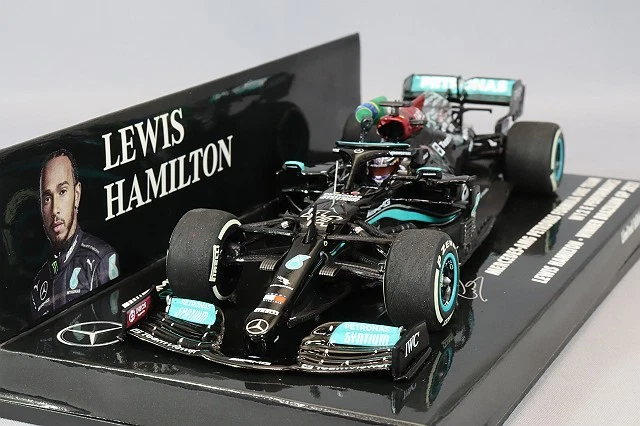 MINICHAMPS 410212044 1/43 Mercedes-Amg W12 Hamilton 1ST Brésilien Gp 2021 W /